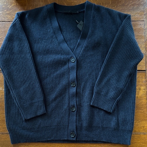 Jenni Kayne Cashmere Cardigan- Navy - Picture 1 of 4